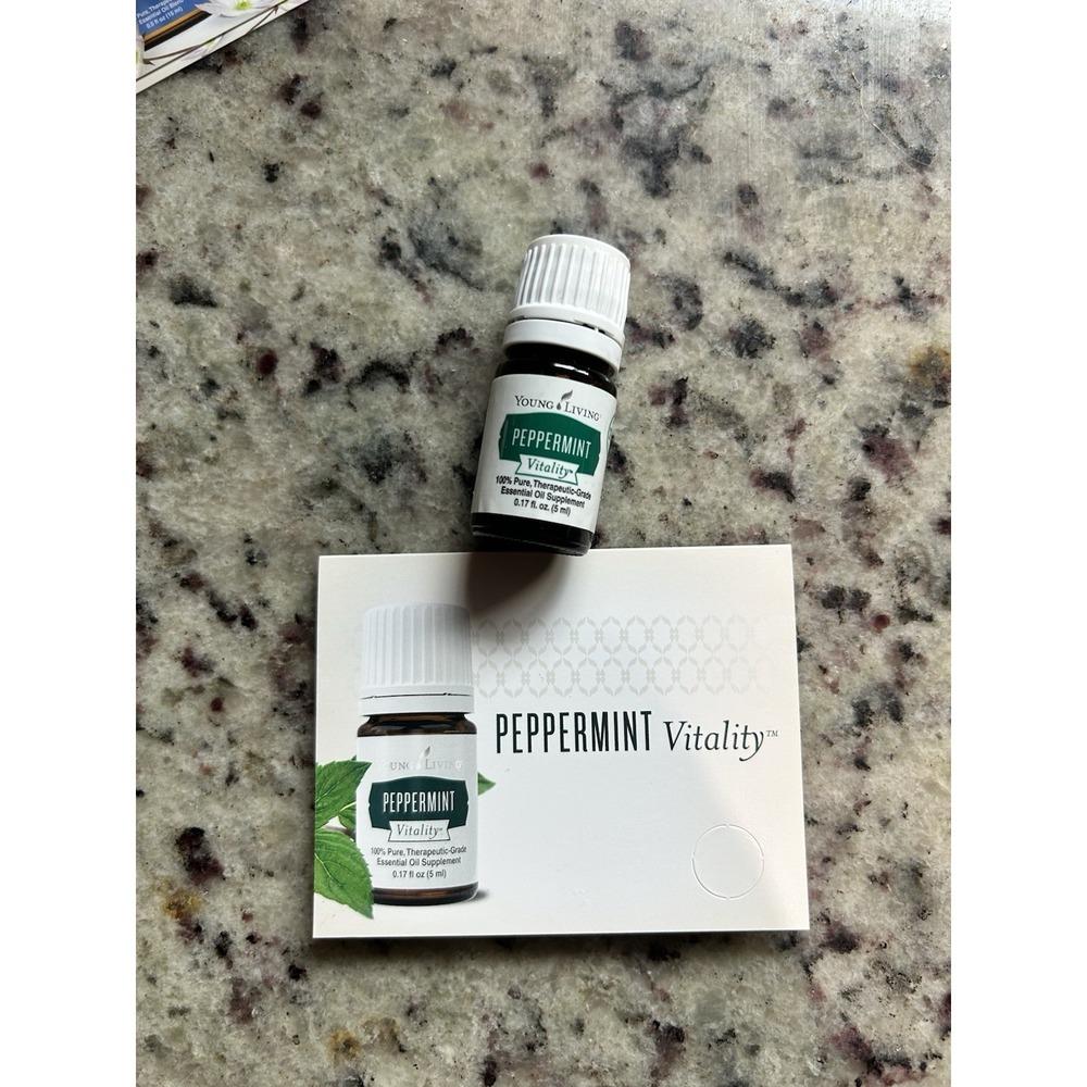 Young Living PEPPERMINT Vitality Essential Oil 5 ML Pure Therapeutic Grade